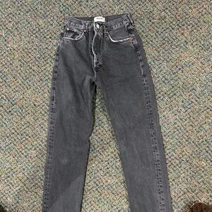 Agolde women’s Charcoal Straight Jeans